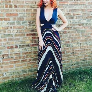 BCBGMAXAZRIA Navy Blue Dress - Size 4